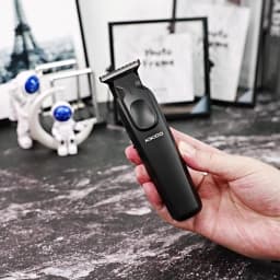 KiKiDo Electric Hair Clipper Cordless USB Rechargeable with 12 Guide Combs LCD Power Display Beard Trimmer Grooming Set