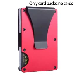 Men Women Minimalist Wallet Slim RFID Credit Card Holder Money Clip Compact Design For Urban Business Everyday Use