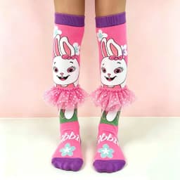 1 pair of rabbit pattern, skirt decorated with cute girl accessories socks, suitable for holiday parties, gifts,