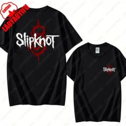 Men's Slipknots Double Sided Print Short-sleeve Tops Prepare for Hell Tour Shirt Heavy Metal Cotton Tees Man Rock Band T-shirt