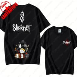 Men's Slipknots Double Sided Print Short-sleeve Tops Prepare for Hell Tour Shirt Heavy Metal Cotton Tees Man Rock Band T-shirt
