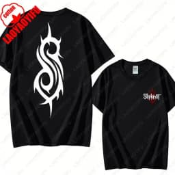 Men's Slipknots Double Sided Print Short-sleeve Tops Prepare for Hell Tour Shirt Heavy Metal Cotton Tees Man Rock Band T-shirt