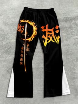 Y2k Flared Pants Men Loose 3D Print Trousers Casual Sweatpants Mid Waist Sporty Female Clothes Streetwear Hip Hop Vintage Pants