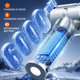SZUK 2026 Wireless Portable Vacuum Cleaner Mini Blower New Powerful Car Vacuum Cleaner 6000mAh Handheld Cleaner with LED Light