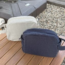 Simple fabric storage bag for travel and business trips, large-capacity toiletry bag, casual style patterned makeup bag, new mod