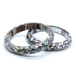 Charms Natural Abalone Shell Mosaic Bangles For Women Yellow Black Shell Joint Choice Bangle Bracelets Jewelry Girls Gifts