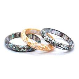 Charms Natural Abalone Shell Mosaic Bangles For Women Yellow Black Shell Joint Choice Bangle Bracelets Jewelry Girls Gifts