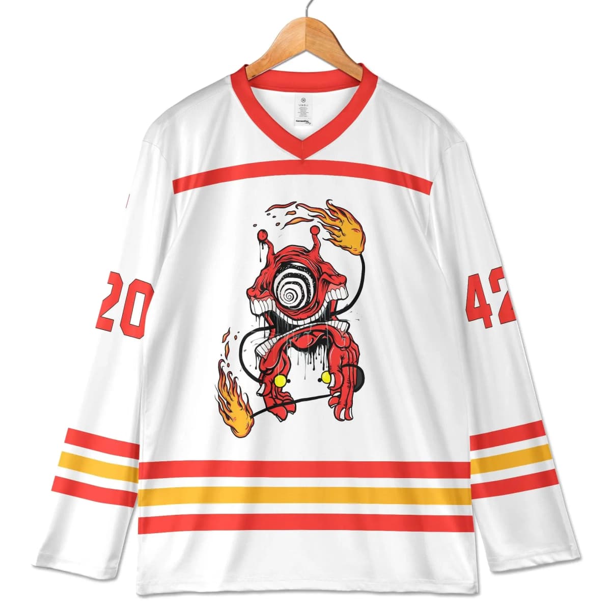 Spring Summer Men's Long-Sleeved Top Subtronics Rave Jersey Cyclop Hockey Shirt Bold Festival Outfit Athleisure Quick-drying Top