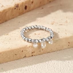 MODIAN Three D Color Moissanite Finger Ring 925 Sterling Sliver Sparkling Lab Diamond Swings Beaded Rings For Women Jewelry