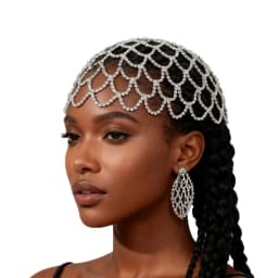Exotic Style Mesh Hair Chain Cross-Border New Product Full Diamond Crystal Geometric Headband Luxurious Hair Accessory