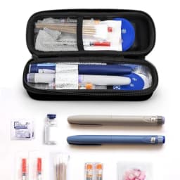 with Thermometer Display Insulin Cooler Travel Case Waterproof Thermal Insulated Refrigerated Medicine Organizer Bag Waterproof