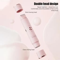 Electric Shaver for Woman Double Head Dual Purpose Female Razor Body Epilator Leg Underarm Bikini Electric Hair Remover Trimmer