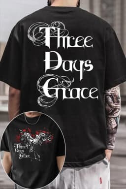 Fashion 2026 Three Days Grace Canada Band Graphic TShirt Mens Womens Cotton Tee Summer Casual Short Sleeve Round Neck Clothing