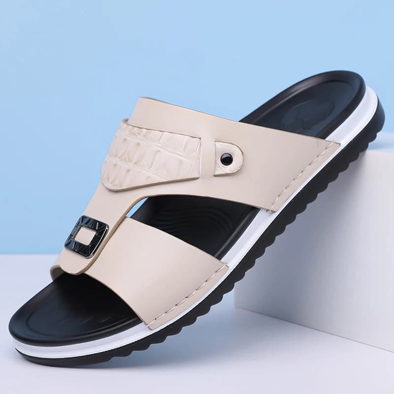 Men's Summer Comfortable Breathable Fashion Simple Slippers Outdoor Wear-Resistant Soft Bottom Casual Sandals-DH5306