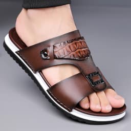 Men's Summer Comfortable Breathable Fashion Simple Slippers Outdoor Wear-Resistant Soft Bottom Casual Sandals-DH5306