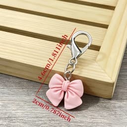 20Pink bow keychain bulk set-Providing elegant wedding gifts for guests at the bridal shower-Women's Anniversary Gift Zinc Alloy