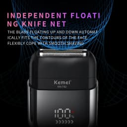 Kemei Waterproof Foil Shaver Electric Razor for Men's Face Compact Travel Shavers Close Shave Trimmer USB-C Rechargeable Gifts