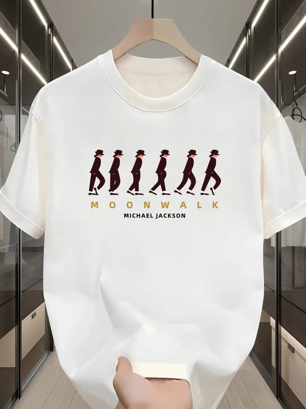 Michael Jackson - American Print Pattern Short-Sleeved Children's T-Shirt for Boys and Girls, 100% Cotton, Loose-Fitting Top