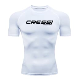 2026 Men Surf Sunscreen Diving Suit Rash Protection t-Shirt Swimsuit Tight Short-Sleeved Swimming Floating UV tee shirt homme