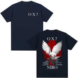 2026 Rapper Niro OX7 Album Merch T Shirt Men Women Hip Hop Fashion Pop Music Short Sleeve Male Casual Cotton Vintage T-shirt