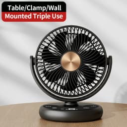 KASYDoFF USB Fans Indoor Fan 8 Inch Fan Portable with 5 Gears Quiet on Mini Table Fan Oscillation Fan