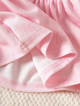 Summer New Arrival: Pink Bow-Tie Peter Pan Collar Puff Sleeve Short-Sleeve Dress for Newborn Baby Girls Sweet, Cute, Elegant, an