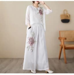 Plus Size Women's Casual Comfortable Set Cotton Linen Office Lady Fashion New Arrival Trendy Breathable