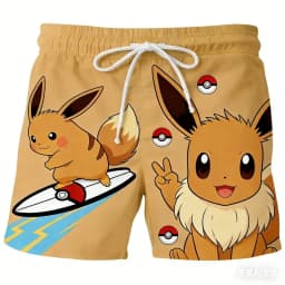 2026 Summer Hot Selling Anime Pok É Mon Multiple Choice Personalized Shorts Adult and Children Fashion Casual Sports Shorts