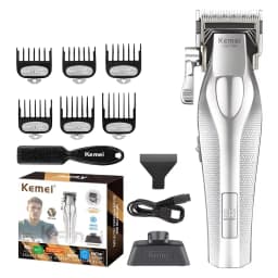 Kemei Baber Professional Hair Clipper Hair Cutting Machine With Charging Base Electric Trimmers For Men Gift KM-1798 3023-702