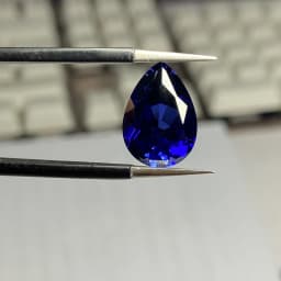 Box Pack Sapphire Stone Pear Cut 12×16mm Pass Test Mohs Hardness Gem Sapphire for Jewelry Making/Setting/Collection Gem Beads