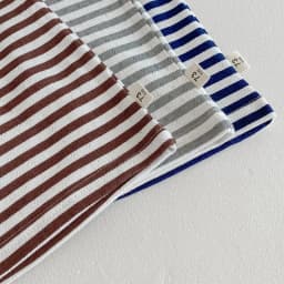 6M-3Y Summer Toddler Camisole Cute Blue Striped Sleeveless Tank Top for Boys Girls Soft Cotton Casual T-shirt