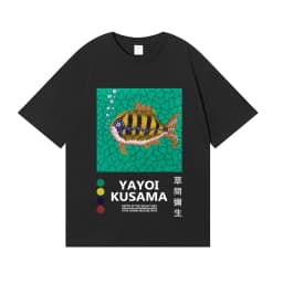 Yayoi Kusama T-shirt Japanese Artist Pop Art Polka Dot Pumpkin Infinity Mirrors Crewneck Casual Streetwear Y2k 2026 Summer Tees