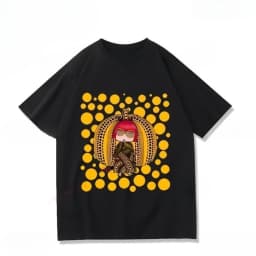 Yayoi Kusama T-shirt Japanese Artist Pop Art Polka Dot Pumpkin Infinity Mirrors Crewneck Casual Streetwear Y2k 2026 Summer Tees