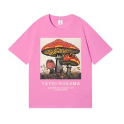 Yayoi Kusama T-shirt Japanese Artist Pop Art Polka Dot Pumpkin Infinity Mirrors Crewneck Casual Streetwear Y2k 2026 Summer Tees