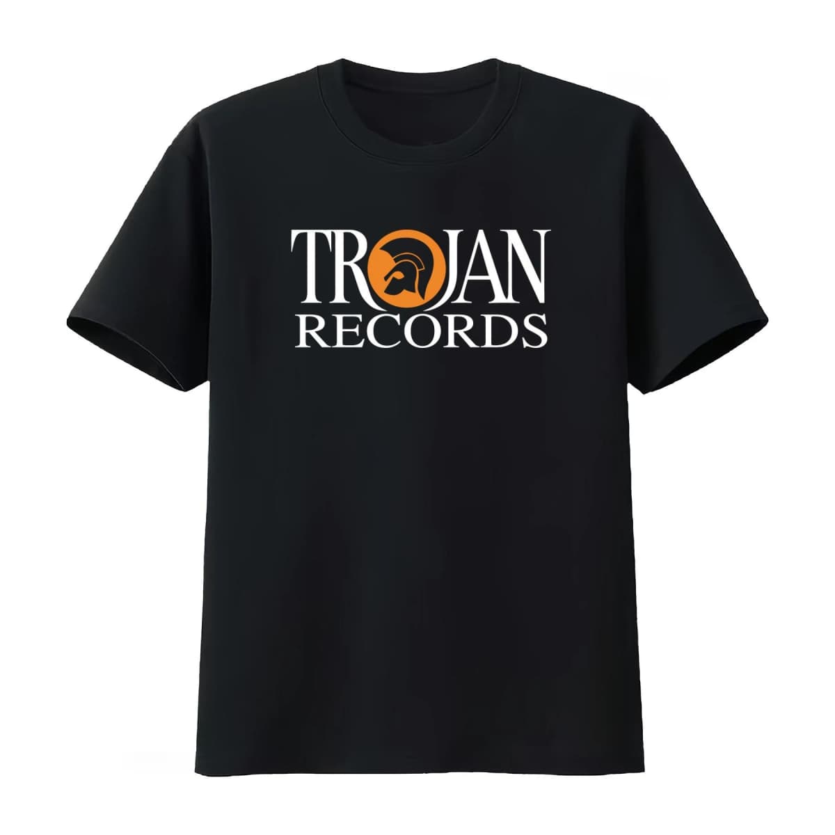 Trojan Records British Label Logo Men's T Shirt Black White Print Music Inspired Fashion Statement Men Women 2026 Summer T Shirt