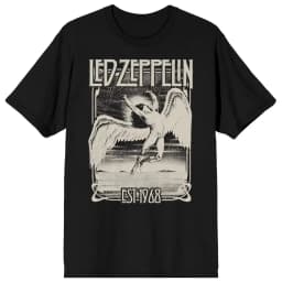 Led Zeppelin Holy Album Printed T-Shirt Oversized Men Women Rock Band T-shirt Classic Rock Retro Crew Neck Female Male Clothing