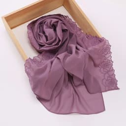 New Floral Rose Embroidery Chiffon Hijab Muslim Women Headscarf Malaysia Head Wrap Luxury Islamic Ramadan Eid 70×180CM