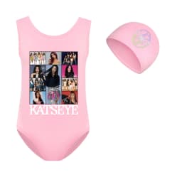 KATSEYE Swimwear Kids 2026 Summer Swimsuit Baby Girls – 2-in-1 One-Piece Bodysuit for Children Holiday Beachwear Bathing Suit