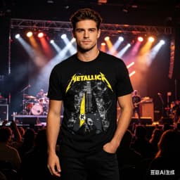 Metallica Tshirt Multiple Sizes HD Print Electric Guitar Graphic Cotton Men Women Y2K Hiphop Hawaiian Luxury Gift