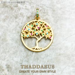 Pendant Colorful Golden Tree New 925 Sterling Silver Fine Jewelry Europe Romantic Accessories Gift For Woman