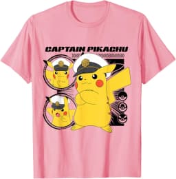 Pokémon - Horizons Captain Pikachu T-Shirt S-6XL