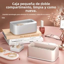 48Khz Cleaning Machine Ultrasonic Cleaner Double Bin Vibration Full Cleaning Jewelry Household Adjustable CleanerNew