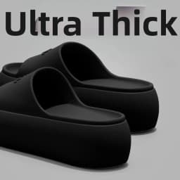 Fashion Non-slip Thick Sole Slippers Height Increasing Comfort Bathroom Slippers Summer Style Beach Sandals Summer Outdoor