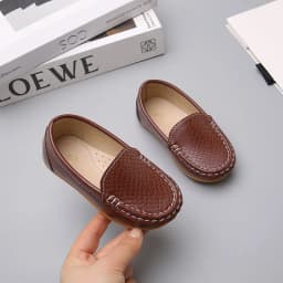 JGSHOWKITO 2026 Brand New Boys Casual Loafers Fashion Classic Soft PU Slip-on Kids Wedding Party Leather Flats Moccasins Trendy