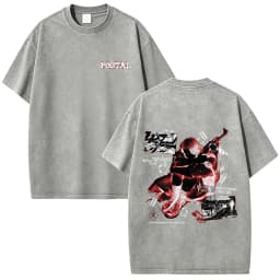 Postal Dude Vintage Acid Washed T Shirt Men Women Horror Gothic Rock T-shirt Male Fashion Oversized Short Sleeves T-shirts Tops