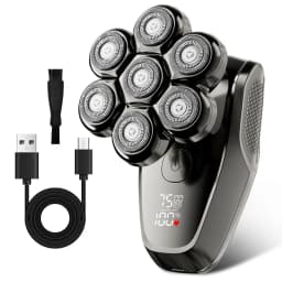 7D Head Shavers for Bald Men Detachable Head Shaver Dry Wet Bald Head Razor IPX7 Waterproof Shaving Machine with Type C Charge
