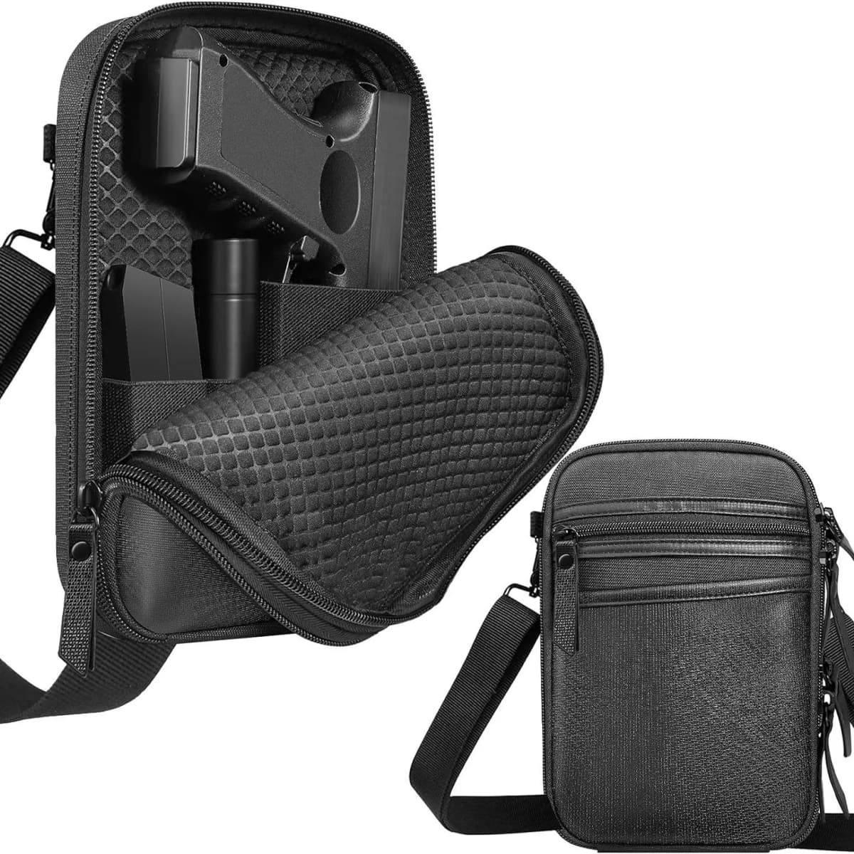 Concealed Carry Tactical Waist Pack, Multifunctional Outdoor Storage Bag for Pistol Mag Pouch & Tactical Gear