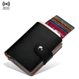 Rfid Small Men Wallets Luxury Brand Credit Card Holder Money Bags Pop Up Bank Cardholder Wallet Wallet for Men Cartera Hombre