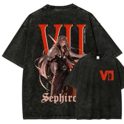 Final Fantasy Washed T-shirt 2026 New Model personality Clothes shirt Year round clothing Streetwear Trendy high quality soft