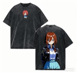 The Quintessential Quintuplets Washed T-shirt 2026 New Model personality Clothes shirt Year round clothing Streetwear Trendy tee